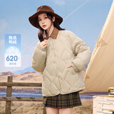 雪中飞新款时尚经典百搭轻薄羽绒内恤防风袖口保暖女士短款羽绒服女