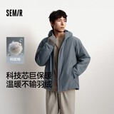 森马（Semir）王安宇同款棉服男发热科技棉外套三防25冬保暖棉衣109725112104