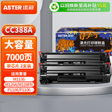 添彩m126a硒鼓2支 适用惠普打印机硒鼓m1136硒鼓126nw m128fn墨盒p1108 p1106 m1216nfh打印机墨盒88a硒鼓