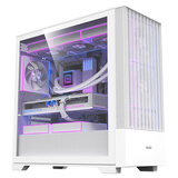 半岛铁盒W3白色游戏电脑台式机主机箱 （11风扇位强散热/360水冷/MATX主板/滑玻侧板/5槽PCIE/兼容5090）
