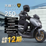 天鹰TX250E豪华版 燃油踏板摩托车长途摩旅豪华舒适哑黑 25款12期免息