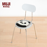 无印良品（MUJI）  使用了木棉的 动物坐垫 椅垫 座垫 大熊猫4A 直径34cm