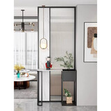 侠友 轻奢不锈钢屏风隔断钛金简约后现代客厅进户门金属玄关装饰镂空