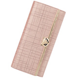 金狐狸（FOXER）牛皮女士钱包大容量长款卡包钱票夹手拿包零钱包轻奢女友生日礼物