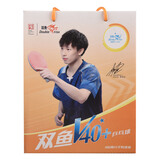 双鱼（DOUBLE FISH）乒乓球一星1星训练用球发球机俱乐部展翅V40+兵乓球白色100个装