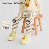 巴拉巴拉balaOne童装女童长裤儿童打底裤秋冬加绒保暖萌208425123001