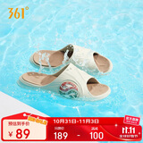 361°运动拖鞋男AG夏季篮球厚底沙滩休闲外穿凉拖鞋子男672426728-2