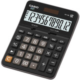 原装卡西欧(CASIO)DX-12B计算器办公商务财务专用太阳能计算机 黑色