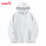 班尼路（Baleno）连帽卫衣男春秋季潮流ins简约大码带帽上衣男生宽松慵懒纯色帽衫