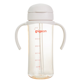 贝亲（Pigeon）自然成长翻盖直饮吸管 大童奶瓶330ml 经典款 18月+  AA278