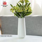 爱已装糖素胚陶瓷艺术花瓶简约生日礼物客厅装饰插花餐桌花瓶鲜花花瓶白色