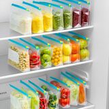 家の物语（KATEI STORY）日本保鲜袋密封袋食品级密实袋冰箱冷冻分装收纳袋封口拉链自封袋 加厚保鲜袋（中号1盒） 15只