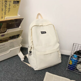 酷咖书包男背包双肩包女大容量初中大学生运动短途出差旅行耐磨防泼水 款二白色【带太空人挂件】