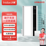 飞雕（FEIDIAO）嵌入式风暖浴霸双电机取暖机暖风机  简阳系列集成吊顶专用(O2O） 包基础安装|有线开关06W
