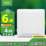 施耐德电气 空白面板 开关插座面板 白板 盖板 睿意系列 白色A3E50