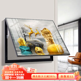 瑞尚（RUISHANG） 现代简约电表箱装饰画配电箱遮挡画餐厅挂画电闸箱多媒体画壁画 石来运转A 80*60可覆盖（横70竖50）晶瓷面