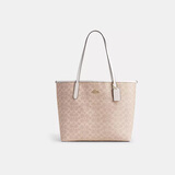 蔻驰（COACH）【品牌直供】新款女包CITY33大容量托特包奶茶CV976生日礼物