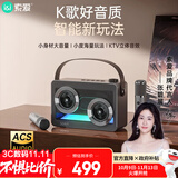 索爱（soaiy）SH06直播声卡话筒超重低音炮大功率立体声广场舞户外k歌电木吉他乐器音箱音响双麦