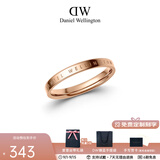 丹尼尔惠灵顿（DanielWellington）DW戒指男女对戒 时尚饰品素圈情侣戒指 表白生日礼物送女友 尺寸66 DW00400024