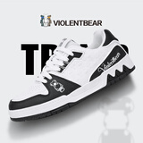 暴力熊男鞋春季新品板鞋男休闲鞋透气牛皮增高潮鞋情侣女鞋百搭鞋子男