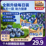 三只松鼠蔓越莓干蓝莓干水果干蜜饯果脯休闲零食酸甜解馋开胃办公室小吃 【16g*16包】每日蓝莓干256g*1盒