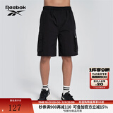 Reebok锐步官方24新品男女同款工装大口袋梭织宽松休闲短裤 24SRM603UGH0 M