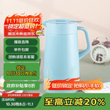 虎牌（TIGER）保温壶 304不锈钢时尚保温壶PWO-A16C-AC 水蓝色 1.6L