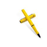 凌美（LAMY）签字笔宝珠笔 圆珠笔 生日节日礼物学生成人练字文具 德国进口 狩猎系列 黄色 蓝色笔芯0.7mm