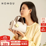 红谷女士包包牛皮单肩包女包斜挎包包手拎包简约枕头包生日礼物送女友