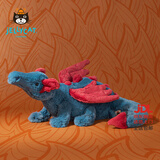 Jellycat德克斯特龙动物毛绒玩偶男孩玩具儿童飞龙娃娃生日新婚礼物 蓝色 Large