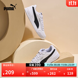 彪马（PUMA）经典复古透气小白鞋男女简约百搭休闲板鞋CARACAL 369863 白-黑色-03 37.5