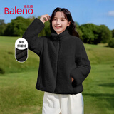 班尼路（Baleno）户外摇粒绒外套女秋冬2025新款立领加绒开衫双面珊瑚绒内胆抓绒衣