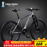 飞鸽（FLYING PIGEON）禧玛诺山地自行车铝合金内走线变速成人男女士青少年大中小学生车 战神2代-禧玛诺21速-灰色 29英寸(适合身高180-195cm)