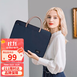 高尔夫（GOLF）电脑包女14英寸手提苹果笔记本华为单肩斜挎包商务公文包女通勤