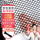 漫德莱阳台防护网塑料网护栏网猫网封窗围栏猫咪儿童防坠网黑1.2米*4米