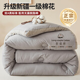 南极人（Nanjiren）新疆棉花被子棉花被褥冬被子1.5x2米被芯春秋被宿舍单人被子冬天 立体棉花被-浅灰【新疆一级长绒棉】 150x200cm加厚冬被【约8斤】