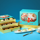 稻香村（DXC）月饼礼盒 中秋大礼包 低糖福睿900g