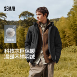 森马（Semir）王安宇同款棉服男发热科技棉外套三防25冬保暖棉衣109725112104