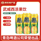 西凉姜饮姜啤果饮果啤无酒精姜汁味碳酸饮料易拉罐装西北甘肃武威特产 【大罐果啤】500mL*6罐
