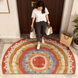 欧纶斯（Oulens）入户门垫地垫客厅卧室地垫进门脚垫卫生间厨房厕所门口地垫可裁剪 小鹿-半圆 120cm*80cm 【绒面亲肤脚感舒适】