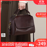 viney包包女包牛皮托特包大容量斜挎包单肩生日礼物送女友老婆 【咖啡色】高级感实用轻奢手提包 时尚品牌通勤百搭小众休闲大包