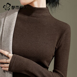 都市丽人德绒打底衫女秋冬2025新款可外穿加绒加厚保暖内搭半高领长袖上衣