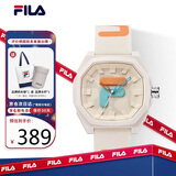 斐乐（FILA）手表女中性老爹风格运动四六级考试石英腕表学生手表 6105-007