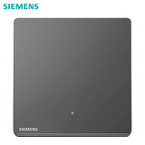 西门子（SIEMENS）开关插座面板 睿致系列极光灰色 一开双控（带LED指示灯）