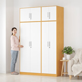 金经金属钢制衣柜主卧室家用出租房铁艺落地柜环保铁皮儿童衣橱长1.5米