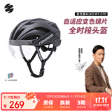 森瑞梦骑行头盔山地公路自行车头盔男女智能变色磁吸风镜WT-079