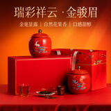 天楚茶韵武夷山桐木关特级金骏眉红茶茶叶礼盒装送长辈双陶瓷 金骏眉