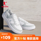 乔丹女鞋板鞋皮面运动鞋革面休闲潮流百搭空军一号厚底增高小白鞋