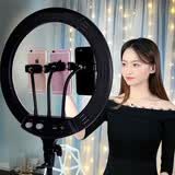 星派 led直播拍照补光灯主播纹绣打光大光圈摄影环形灯落地美颜嫩肤瘦脸高清自拍手机支架 主播定制款