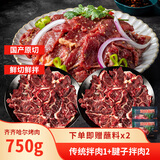 夏季牧场 齐齐哈尔烤肉1.5斤 腱子2+传统1送蘸料国产安格斯牛肉生鲜